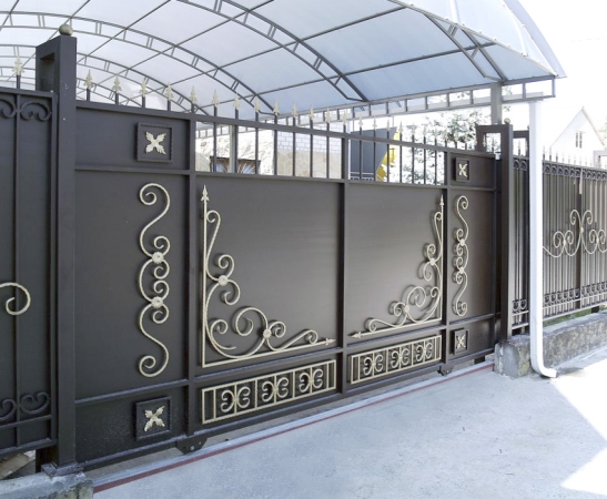 Металлические ворота в Благодарном
